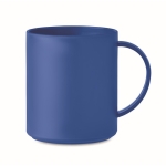 Caneca para personalizar em material PP cor azul