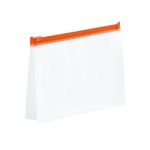 Nécessaire hermética de plástico semi transparente Hermetic cor cor-de-laranja