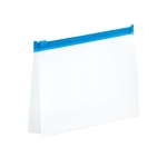 Nécessaire hermética de plástico semi transparente Hermetic cor azul-claro