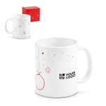 Caneca de cerâmica com estampado de bolas de Natal 340ml Balls vista principal