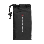 Conjunto de 4 bandas elásticas de fitness com bolsa Strong cor preto vista com logo