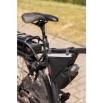 Bolsa refletora para bicicletas com logotipo cor preto