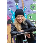 Gorro ecológico personalizável para oferecer cor preto