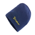 Gorro ecológico personalizável para oferecer cor azul-marinho vista com logo