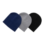 Gorro ecológico personalizável para oferecer cor azul-marinho vista geral