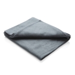 Mantas polares com bolsa para merchandising cor cinzento