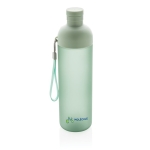 Garrafa personalizável de tritan dividida para gelo 600ml Giving cor verde-claro vista com logo