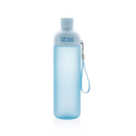 Garrafa personalizável de tritan dividida para gelo 600ml Giving cor azul-claro vista principal