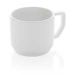 Caneca promocional de cerâmica de design moderno de 350ml Modern cor branco