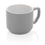 Caneca promocional de cerâmica de design moderno de 350ml Modern cor cinzento