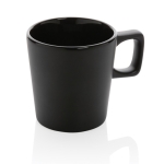 Caneca de cerâmica com interior brilhante e exterior mate 300ml Largo cor preto