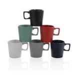 Caneca de cerâmica com interior brilhante e exterior mate 300ml Largo cor verde vista geral