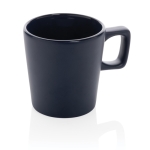 Caneca de cerâmica com interior brilhante e exterior mate 300ml Largo cor azul-marinho