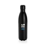 Garrafa de aço grande com função térmica 750ml Lifestyle Premium cor preto vista principal