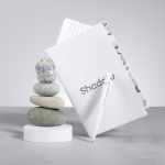 Caderno flexível com papel de pedra, folhas A5 pautadas Stone Resistant cor branco oitava vista