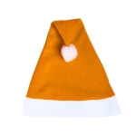 Clássico gorro de Pai Natal de cores diferentes Santa Colors cor cor-de-laranja primeira vista