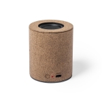 Coluna de som compacta em cortiça natural e bluetooth 5.0 Natural cork cor natural quarta vista