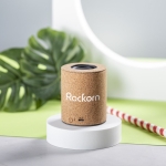 Coluna de som compacta em cortiça natural e bluetooth 5.0 Natural cork cor natural sexta vista