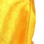 Gorro de Natal em dourado e prateado com logo cor dourado quarta vista