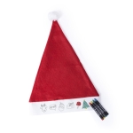 Gorro de Pai Natal para colorir com lápis de cera para crianças Color cor vermelho primeira vista