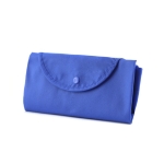 Saco dobrável em non-woven com logo 90 g/m2 cor azul quarta vista