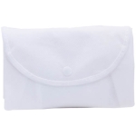 Saco dobrável em non-woven com logo 90 g/m2 cor branco