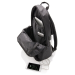 Mochila para portátil de 15'' com porta USB para powerbank Oslo cor preto sexta vista