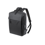 Mochila executiva quadrada para portátil de 15'' com USB Activewear cor preto primeira vista