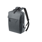 Mochila executiva quadrada para portátil de 15'' com USB Activewear cor cinzento primeira vista