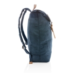 Mochila de alta qualidade de lona para portátil de 15,6'' Casual cor azul quarta vista