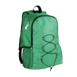 Mochila desportiva de poliéster com entrada para auriculares Hiking cor verde primeira vista