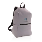 Mochila minimalista de estilo moderno para portátil de 15,6'' Minimal cor cinzento vista com logo