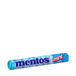 Pastilhas de menta com embalagem com logo Mentos Candy Roll Menta cor azul vista principal