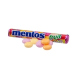 Pastilhas com embalagem personalizada Mentos Candy Roll Frutas cor cor-de-rosa