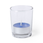 Vela com diferentes aromas com porta-velas em forma de copo Balm cor azul primeira vista