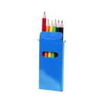 6 cores em caixa personalizável chamativa cor azul primeira vista