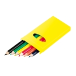 6 cores em caixa personalizável chamativa cor amarelo