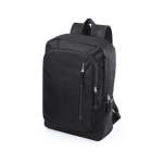 Mochila para portátil de poliéster com 2 bolsos frontais de 15'' cor preto primeira vista