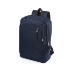 Mochila para portátil de poliéster com 2 bolsos frontais de 15'' cor azul-marinho primeira vista