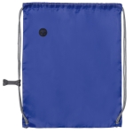 Mochila de cordão ajustável com entrada para auriculares Adjust cor azul