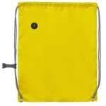 Mochila de cordão ajustável com entrada para auriculares Adjust cor amarelo