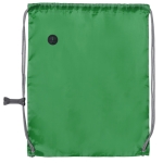 Mochila de cordão ajustável com entrada para auriculares Adjust cor verde