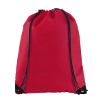 Mochila de cordas sem tecelagem 80 g/m2 cor vermelho segunda vista frontal