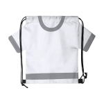 Saco-mochila em forma de t-shirt de poliéster T-shirt cor branco primeira vista