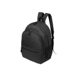 Mochila acolchoada de poliéster com diversos bolsos Fantasy cor preto primeira vista