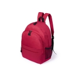 Mochila acolchoada de poliéster com diversos bolsos Fantasy cor vermelho primeira vista