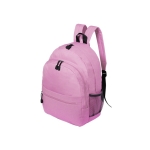 Mochila acolchoada de poliéster com diversos bolsos Fantasy cor cor-de-rosa primeira vista