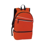 Mochila de poliéster com bolso para calçado 600D Gymfit cor vermelho primeira vista