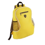 Mochila com diferentes compartimentos cor amarelo