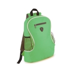 Mochila com diferentes compartimentos cor verde primeira vista